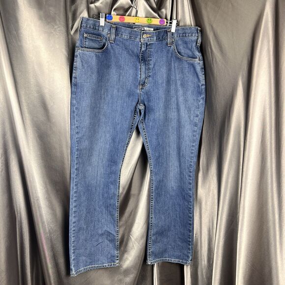 Carhartt Rugged Flex Jeans Men’s 40x30 Relaxed Fit 5 Pocket Coldwater Blue Chore - Picture 2 of 13